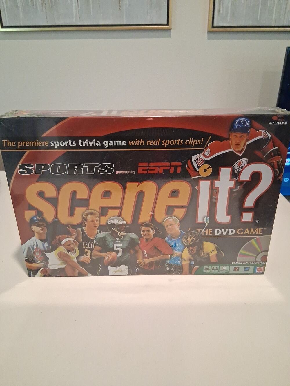Sports Scene It? Powered By ESPN DVD Board Game Mattel 2005 New Factory Sealed